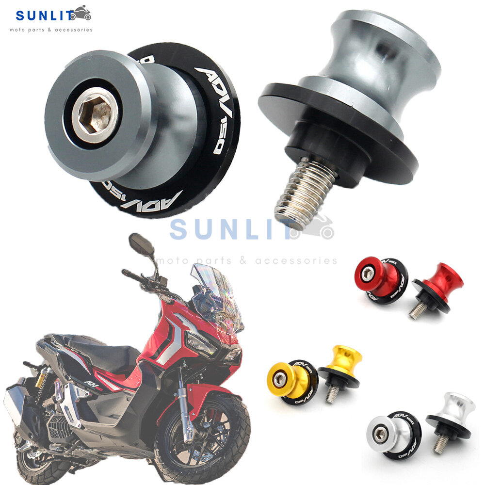 Phụ kiện xe máy, dành cho xe máy honda adv 150 adv150 8mm, ống cuộn bằng nhôm thanh trượt có logo