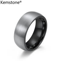 Kemstone Tungsten Thép 4MM 6MM 8MM Nam Nhẫn Unisex Đồ Trang Sức Quà Tặng Cho Phụ Nữ Người Đàn Ông Kích Thước 6-12