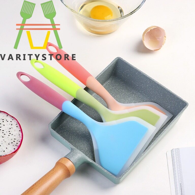 High cây vét bột silicon chịu nhiệt cây vét bột chống dính cây vét bột ngọc bích cây vét bột nấu ăn bằng silicon bánh kếp đồ dùng nhà bếp