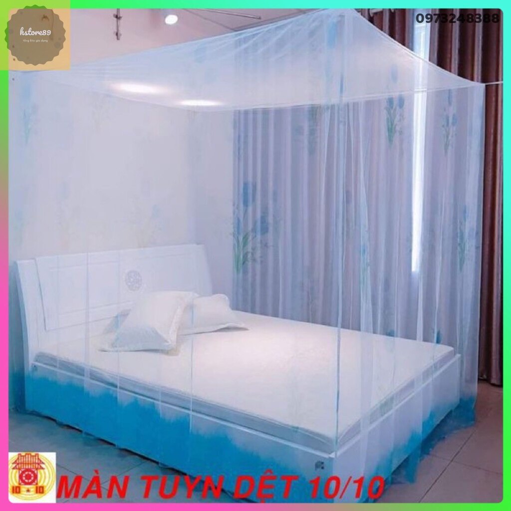 Màn tuyn , màn tuyn hoa chống muỗi có cửa mùng tuyn hoa nhiều mầu cao cấp 1m2 1m6-2m 1m8-2m 2m-2m2 3m hàng việt nam