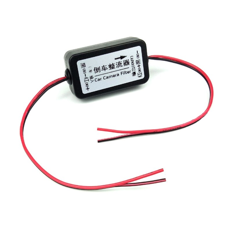 Bộ Lọc tụ điện DC 12V Bộ Chỉnh Lưu cho quan sát phía sau xe ô tô Camera dự phòng ô tô tự động kết nối loại bỏ nhiễu