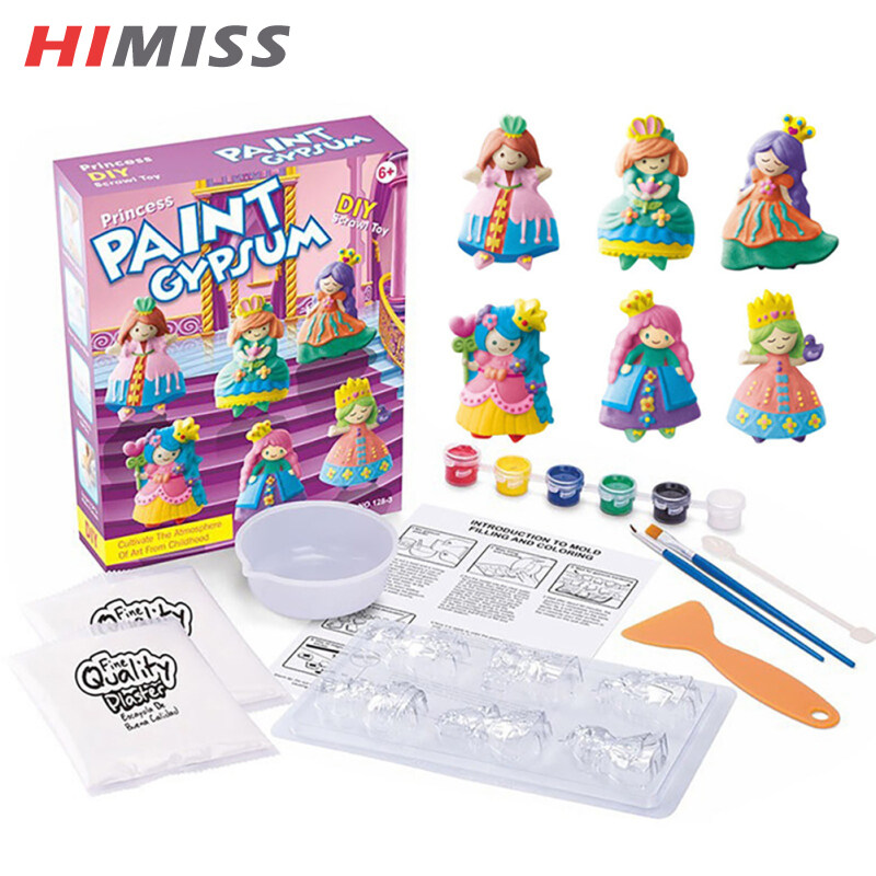HIMISS RC Children Diy Dinosaur Plaster Mould Shaping Toy Painting Set
