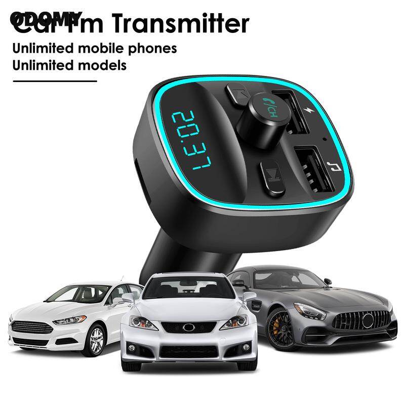 Xe máy phát FM Bluetooth 5V/2.4A và 1A Cổng USB kép Bluetooth không dây đầu chuyển âm thanh rảnh tay gọi hỗ trợ U đĩa Cổng USB kép xe USB máy phát FM Bluetooth