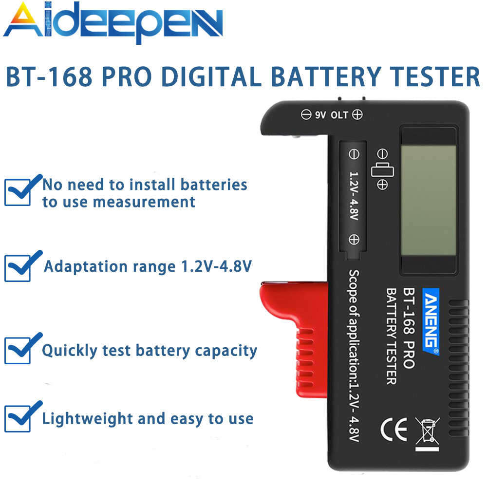 Aideepen BT-168 bt168d BT-168 Pro LCD thông minh dụng cụ kiểm tra pin kỹ thuật số điện tử pin điện đ