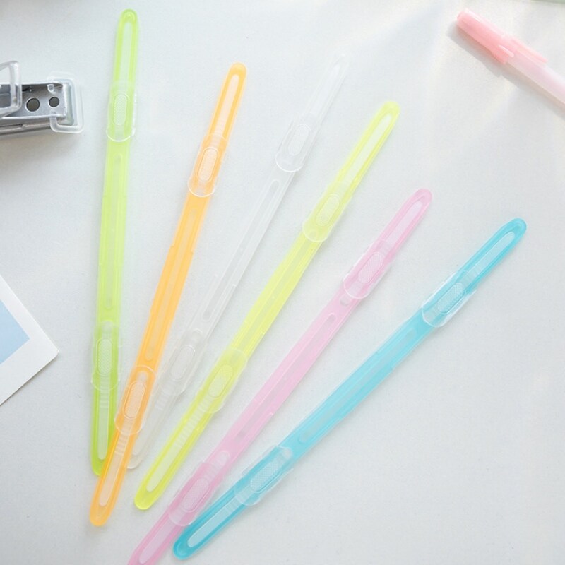 [Nóng mmnnnbjh 123] đôi lỗ trang rời giấy thư mục tập tin ràng buộc Clip nhựa Giấy thử lưu trữ kẹp trang kẹp đồ dùng học tập văn phòng