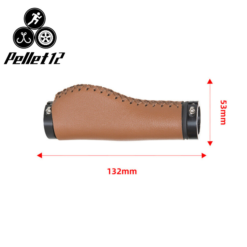 1 cặp tay nắm xe đạp da bò cổ điển tay nắm xe đạp phụ tùng tay lái xe đạp