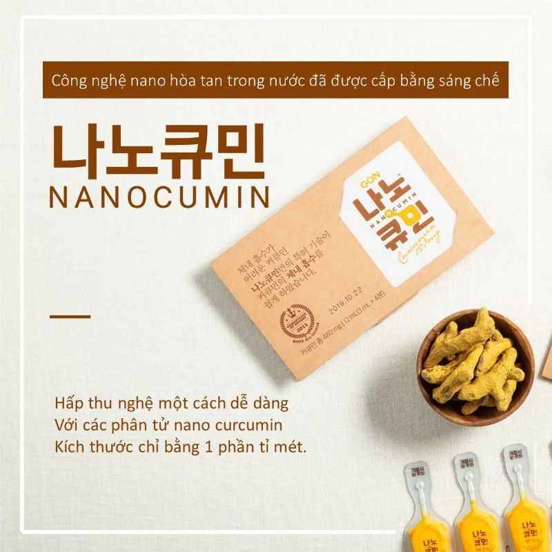 Nghệ nano cumin hàn quốc gon 32 tép