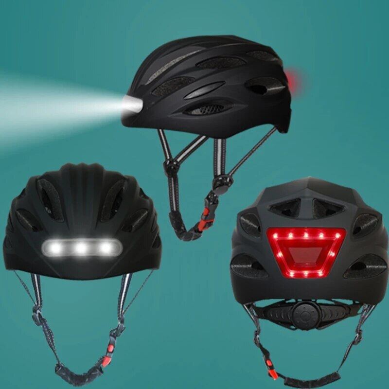 LED Lamp Cycling Bicycle Helmet Smart Men Women Kids Bike LED Light Cap W/ Headlight Taillight For Scooter Motorcycle Cycling ราคา 1,385 บาท*ส่งฟรี