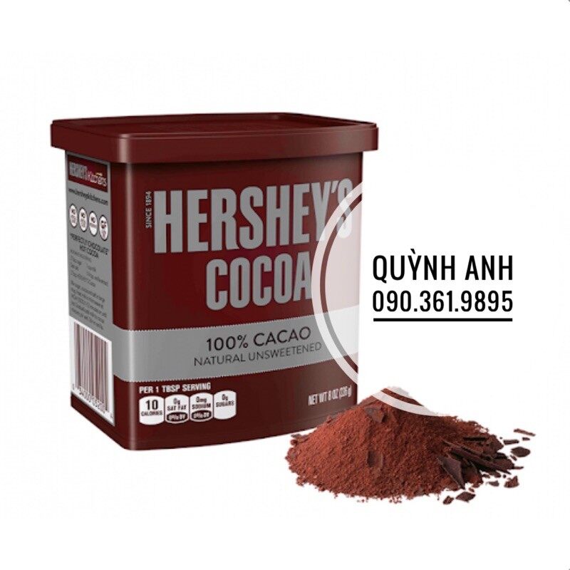 Bột cacao nguyên chất hershey’s 226g