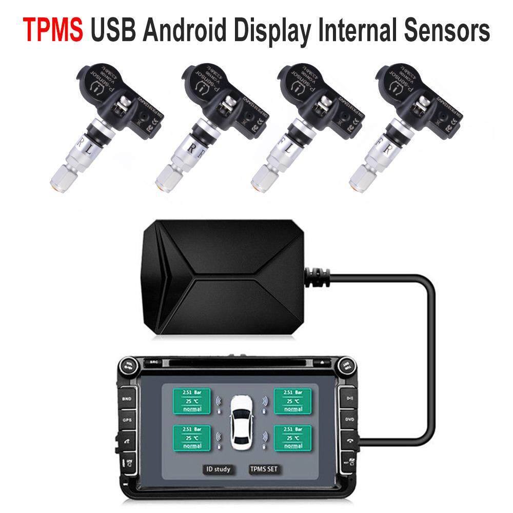 รถแรงดันยาง TMPS Monitor ระบบ 4 เซนเซอร์ภายในสำหรับ Android MA1907 รถแรงดันยาง TMPS Monitor ระบบ 4 เซนเซอร์ภายในสำหรับ Android MA1907