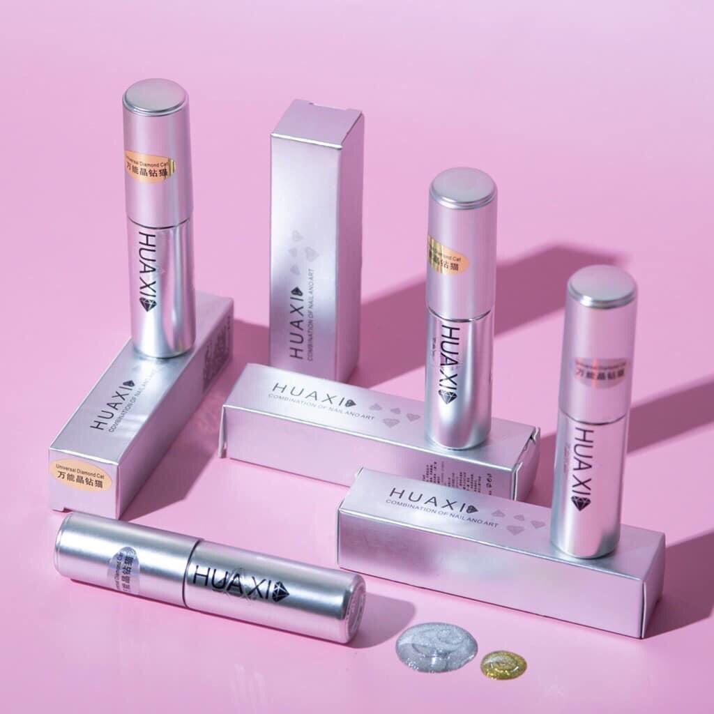 Top mắt mèo kim cương huaxi 9d sơn gel mắt mèo kim cương huaxi 38k/1chai