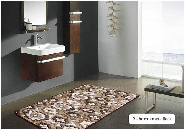 Bathroom absorbent mat bedroom floor mat door foot Mat toilet door mat non-slip home kitchen carpet