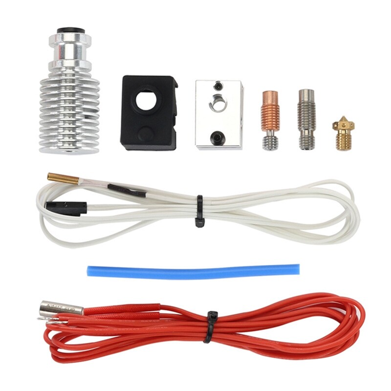 1Set 3D Printer Parts Prusa MK3S+ Extruder Nozzle Heating Aluminum Fast Hose Kit Replacement Parts Accessories High Temperature Resistance