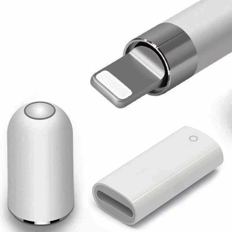 Nắp từ tính thay thế cho apple pencil và bộ chuyển đổi sạc cho apple pencil thế hệ 1