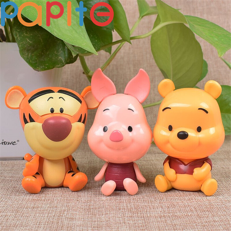 Papite【hàng Có Sẵn】winnie Gấu POOH Búp Bê Trang Trí Bánh Phiên Bản Q Gấu Winnie Gấu Nhỏ Hổ Nhỏ Trang Trí Bánh