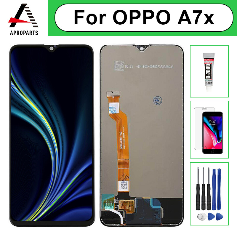 Cho oppo f9 a7x cph1823 cph1881 cph1825 pbbm00 pbbt00 màn hình lcd + màn hình bảng điều khiển cảm ứng màn hình số hóa bảng kính lắp ráp