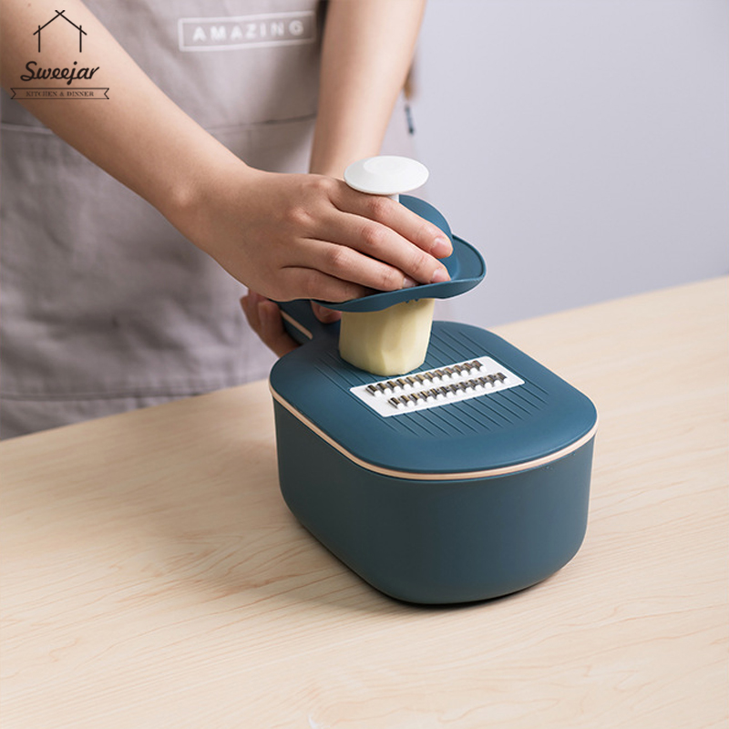 SWEEJAR Đa Chức Năng Rau Vắt Slicer Cutter Cắt Artifact Slicer Scraper Planer Hộ Gia Đình Bảng Lau Nhà Bếp