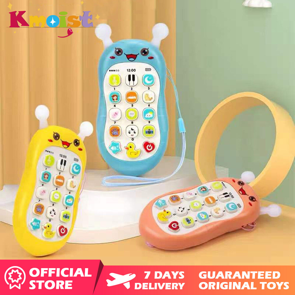 Kmoist Baby Phone Toy Telephone Early Educational Learning Machine Soft