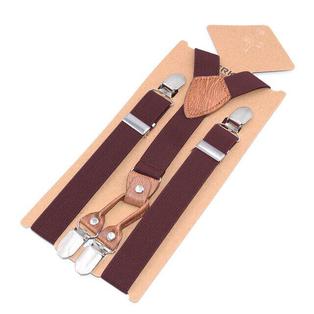 ใหม่ปรับ Elasticated สายเอี๊ยมเด็กสายรัด Y รูปร่างคลิปเด็ก4เด็กคลิปกางเกง Suspenders Braces สาว S