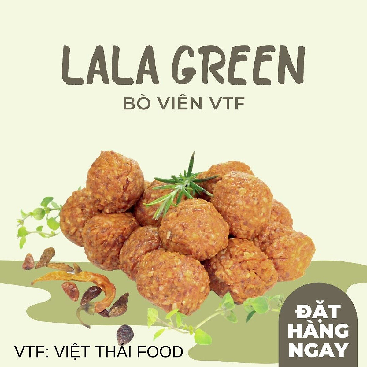 [Chỉ Giao Hcm] Bò Viên Chiên Vtf - 1Kg