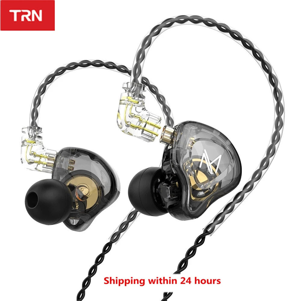 TRN MT1 Dynamic HIFI In Ear Earphone Bass Monitor Earphones Earbud Sport