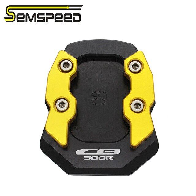 Semspeed cb300r CNC Phụ tùng xe máy bên đứng enlarger chân đế miếng mở rộng Pad cho Honda cb300r CB 300 r-