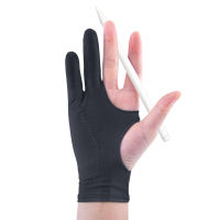 GUUGEI Anti-Mistouch Painting Gloves ถุงมือวาดภาพ2นิ้ว Electronic Screen Anti Mistouch Gloves