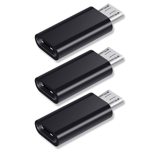 3 cái loại USB C nữ sang micro USB kết nối bộ chuyển đổi Đực Loại-C Bộ chuyển đổi sạc Micro USB cho Xiaomi Redmi Huawei Bộ chuyển đổi điện thoại