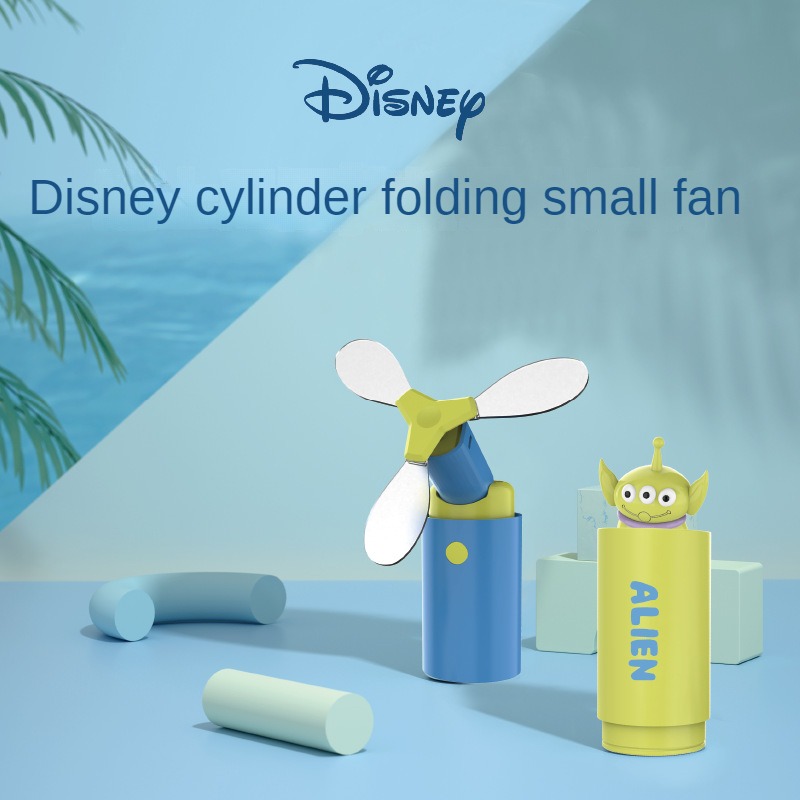 Disney ngoài trời di động quạt cầm tay máy tính để bàn không ồn ào sạc xi lanh gấp ít fan hâm mộ