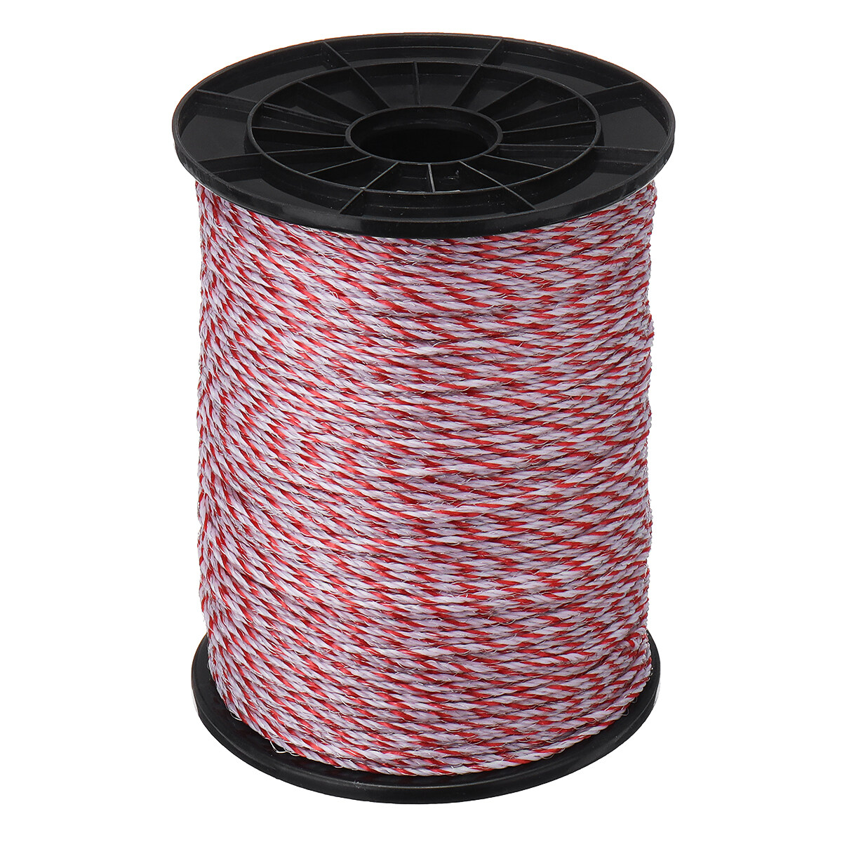 Generic 500M Roll Electric Fence Rope Red White Polywire With Steel