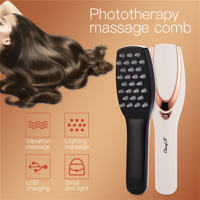 CkeyiN Phototherapy Hair Regrowth Brush, Therapy Scalp Massage Comb for Hair  Growth, Anti Hair Loss Head Care with USB Rechargeable AM176 | Lazada