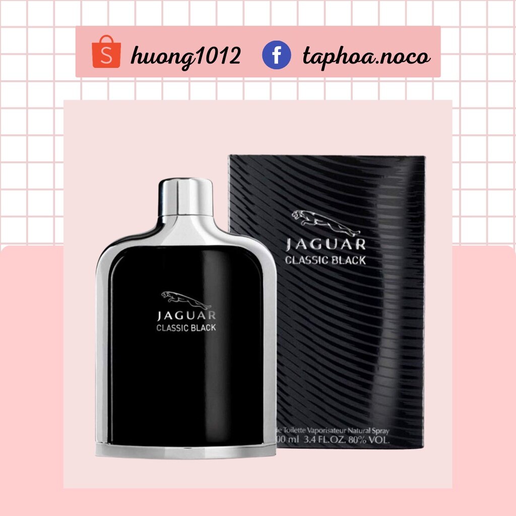 Nước hoa nam jaguar classic black 100ml