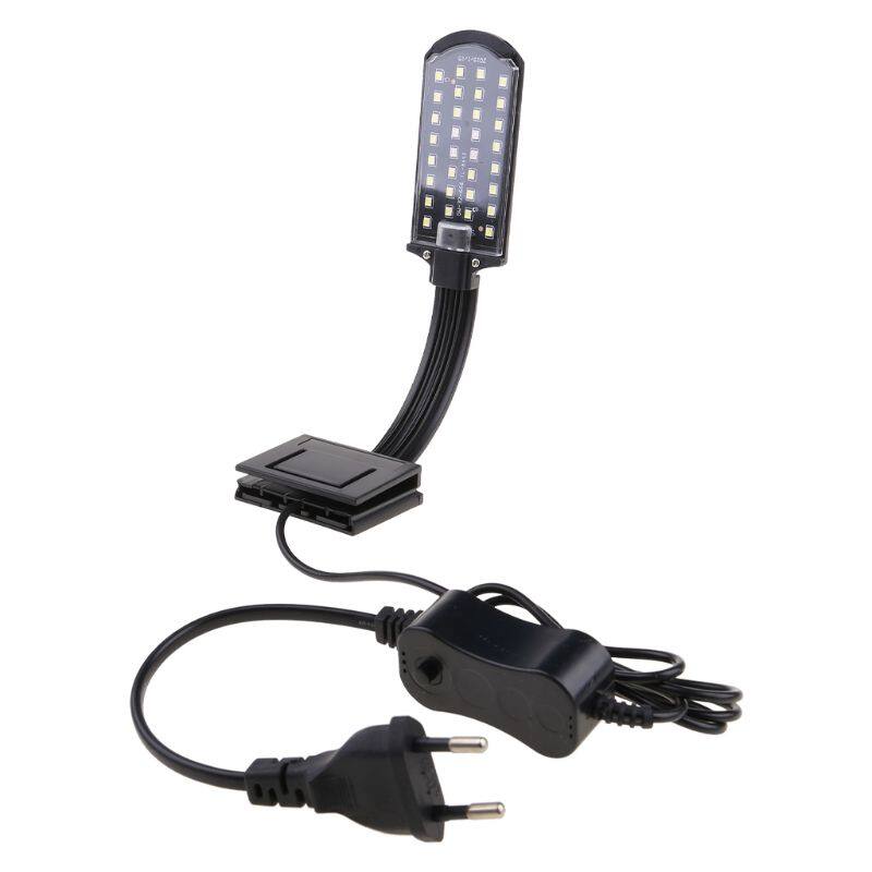 Đèn bể cá đèn LED có kẹp cho cá cho bể có công tắc điện riêng 5W độ sáng cao Trắng & ánh sáng màu xanh