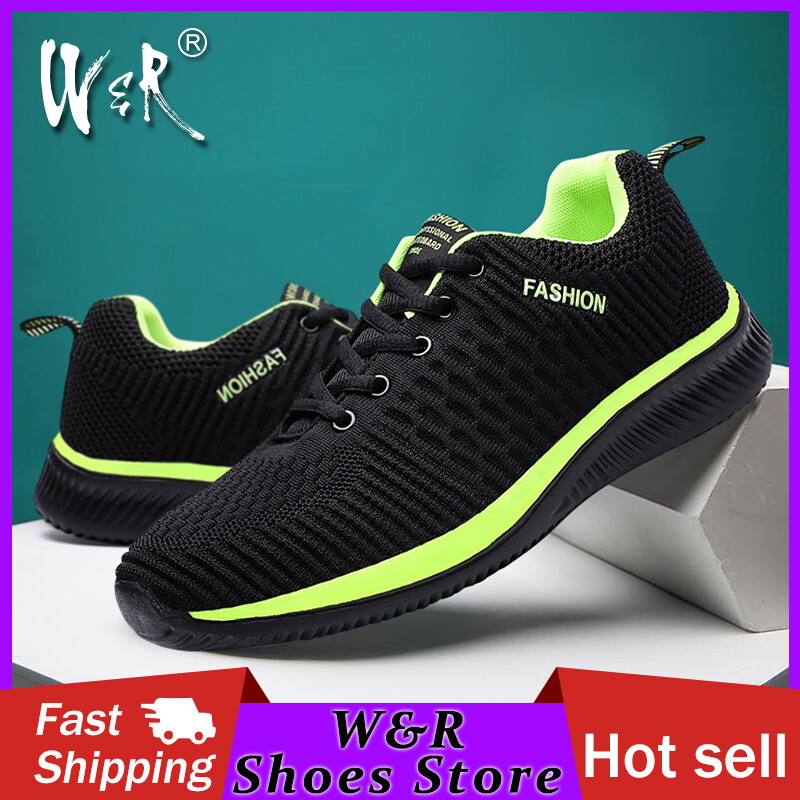 Giày thể thao W&R Plus cho nam nữ chất vải lưới thoáng khí dùng chạy bộ ngoài trời phong cách mùa hè thường ngày giá tốt - INTL
