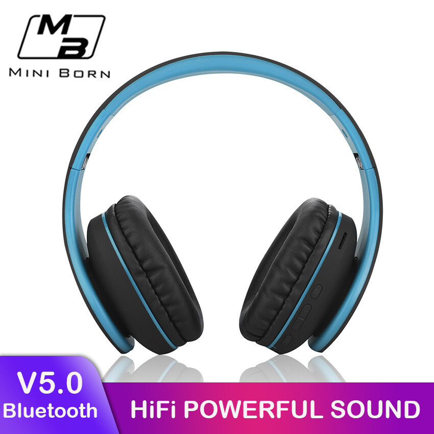 Mini Born Tai Nghe Bluetooth 5.1 Không Dây Tai Nghe Nhét Tai Stereo Tai Nghe, Tai Nghe Giảm Tiếng Ồn Thiết Kế Có Thể Gập Lại Có Dây Không Dây Stereo Headband Với Đèn Thở Nhiều Màu Sắc