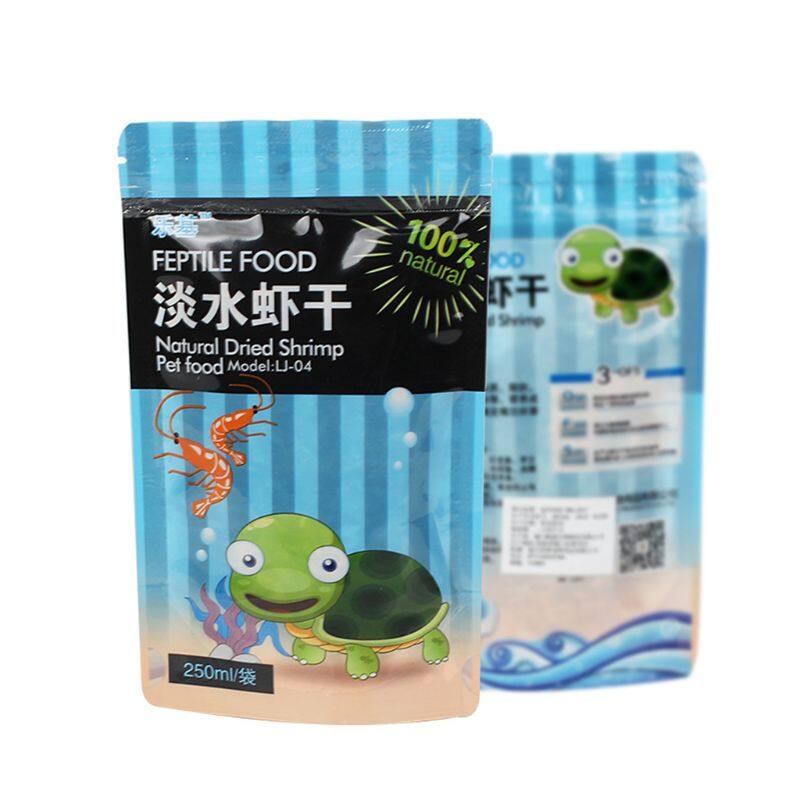 250 ml/túi tôm thức ăn khô nước rùa Brazil rùa thực phẩm bổ sung canxi bể cá tôm khô nước ngọt