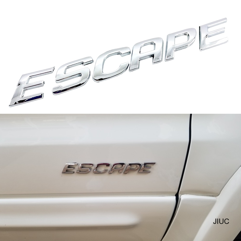 JC | Đề Can Miếng Dán Cốp Xe Ô Tô Nắp Tấm Gắn Logo Logo Chrome ESCAPE Mới Thay Thế Cho FORD ESCAPE(1