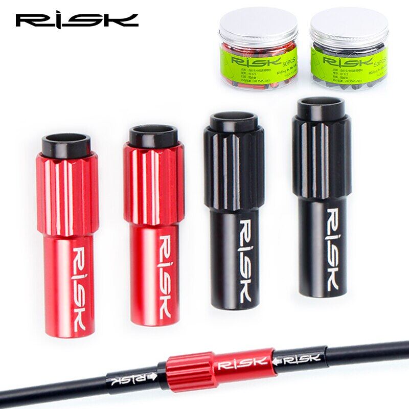 Risk 2 chiếc bộ điều chỉnh bằng tay cho xe đạp đường trường leo núi vít tinh chỉnh ống dẫn tốc độ thay đổi vít điều chỉnh cáp phanh xe đạp leo núi