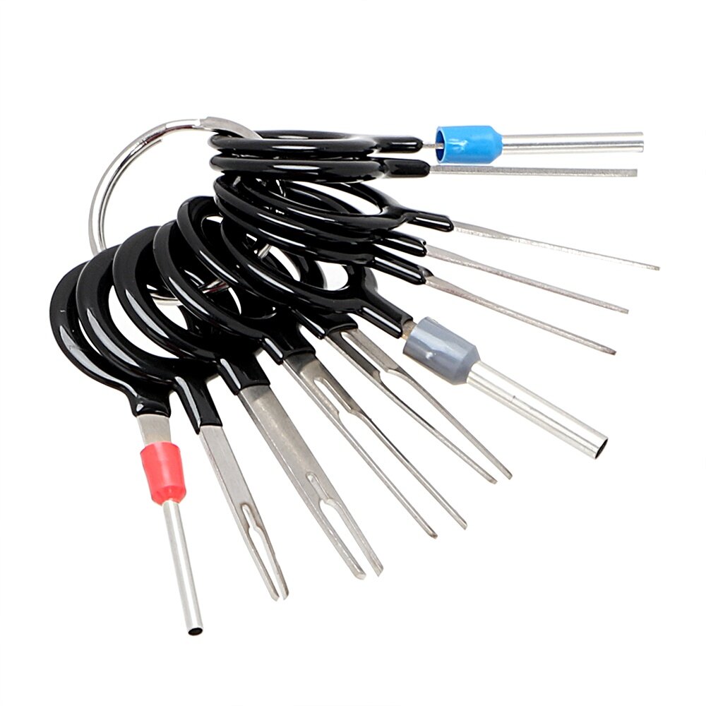 Bộ Dụng Cụ Chiết, Thuận Tiện Thiết Bị Đầu Cuối Loại Bỏ Công Cụ, 11 Cái/bộ Chốt Kết Nối Uốn Dây Điện Xe Hơi Bộ Dụng Cụ Sửa Chữa Xe Hơi
