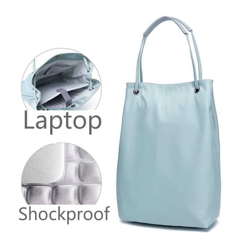 MINGKE Máy Tính Xách Tay Túi CHIC 12/13/14/15.6 Inch Vai Túi Túi Xách Cho Phụ Nữ CV Kinh Doanh Sáng Tạo Campus Đơn Giản Giải Trí Không Thấm Nước Công Suất Lớn