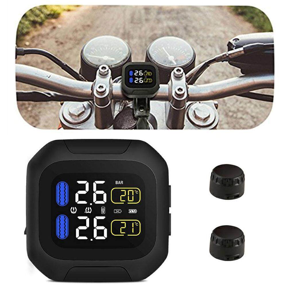 NiceToEmpty ยางรถจักรยานยนต์ความดันเครื่องวัดความดันลมยางรถจักรยานยนต์ TPMS ยางมอเตอร์ Auto ยางรถยนต์เตือนระบบกันน้ำ 2 เซ็นเซอร์ภายนอกสำหรับสองล้อรถจักรยานยนต์ NiceToEmpty ยางรถจักรยานยนต์ความดันเครื่องวัดความดันลมยางรถจักรยานยนต์ TPMS ยางมอเตอร์ Auto ยางรถยนต์เตือนระบบกันน้ำ 2 เซ็นเซอร์ภายนอกสำหรับสองล้อรถจักรยานยนต์