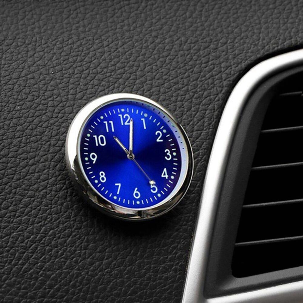 Đồng hồ xe hơi đồng hồ kỹ thuật số gắn bên trong ô tô mini dạ quang đồng hồ cơ học thạch anh 40mm 43mm đồng hồ xe máy trang trí ô tô
