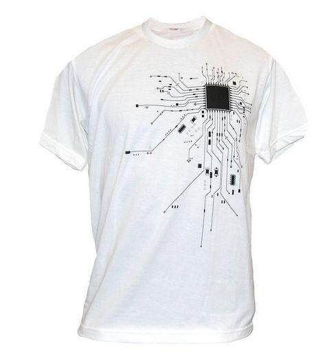 Computer CPU Core Heart T-Shirt Men