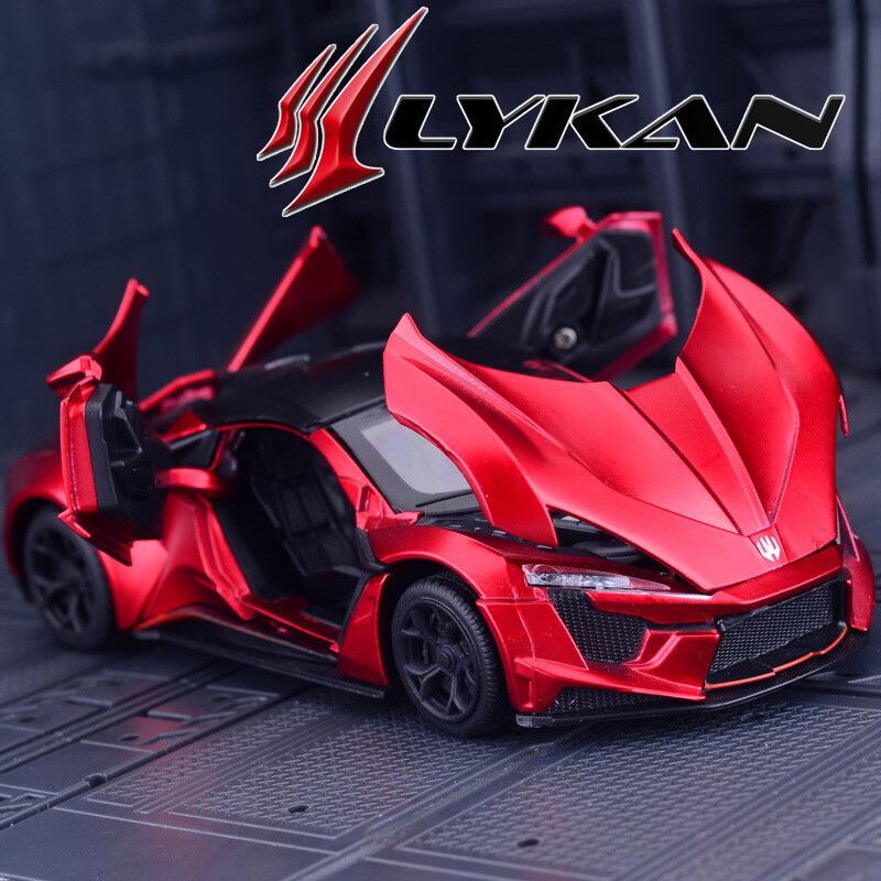 【RUM】 Xe Đúc Khuôn Xe Mô Hình Xe Hơi Hợp Kim Lykan Hypersport 1:32 Đồ Chơi Hiệu Ứng Ánh Sáng & Âm Thanh Cho Bé Trai Đồ Chơi Cho Trẻ Em Trai Món Quà Sinh Nhật