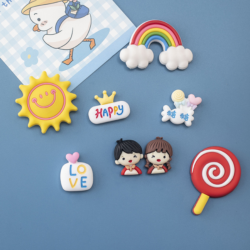 [8Pcs Fridge Magnet Stickers, Home Decoration Message Pillar,8pcs Couple Fridge Magnet Sticker Message Post Home Decorations,] ราคา 136 บาท*ส่งฟรี