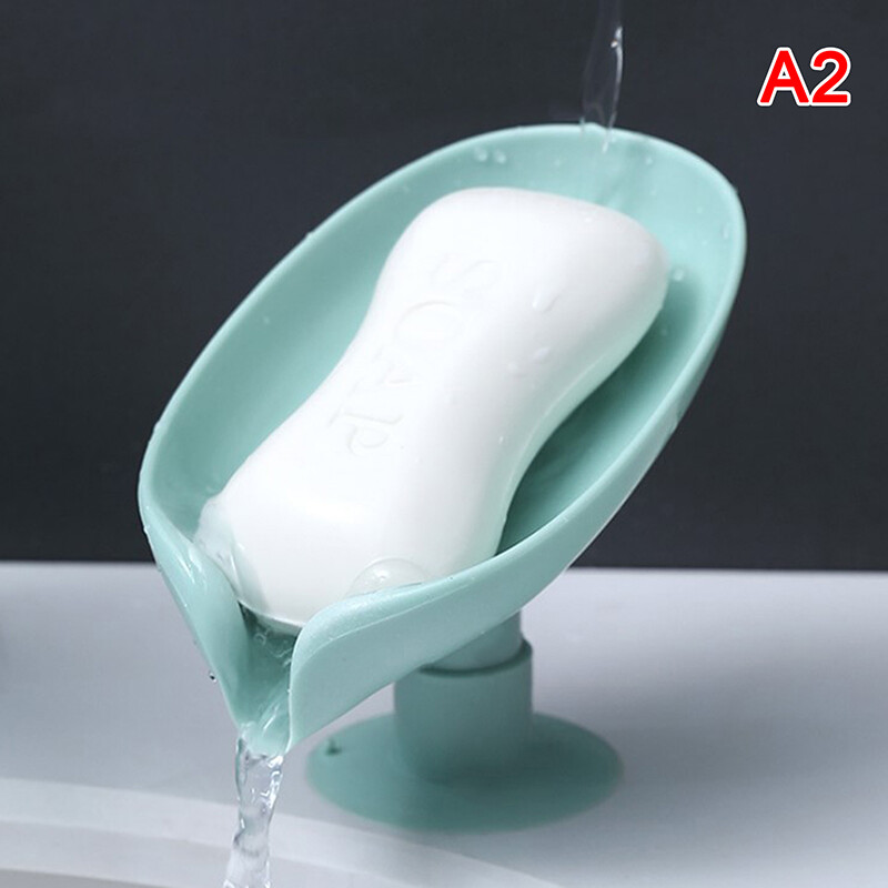 Hộp Xà Phòng Hình Lá UG Hộp Đựng Xà Phòng Thoát Nước, Phụ Kiện Phòng Tắm, Giặt Nhà Vệ Sinh