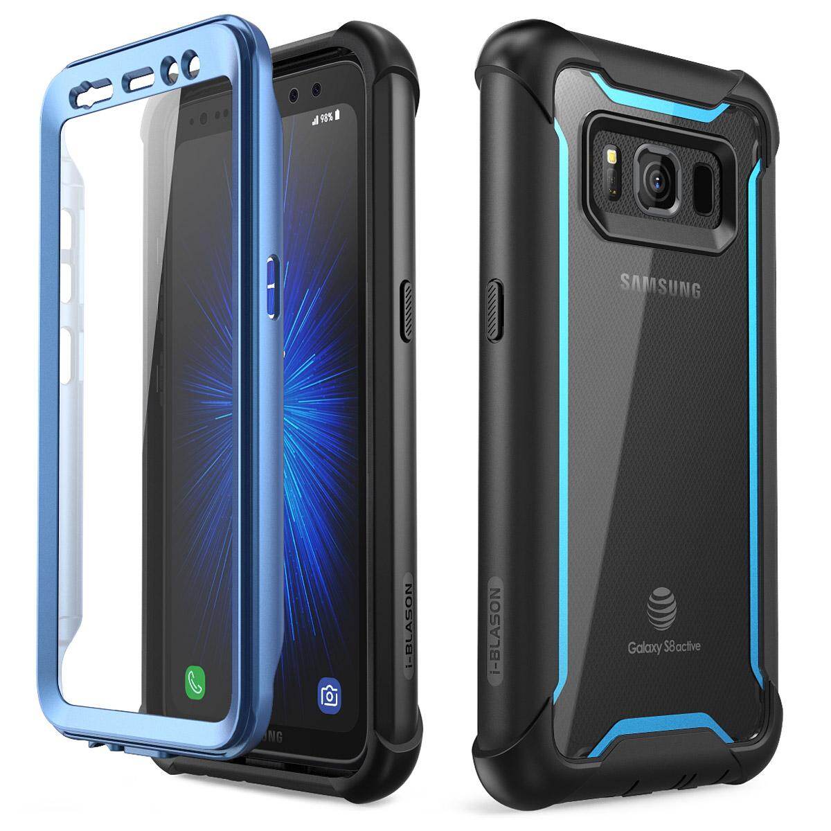 Cho Samsung Galaxy S8 hoạt động Trường hợp i-blason toàn thân gồ ghề Ốp trong suốt trường hợp bìa với miếng bảo vệ màn hình