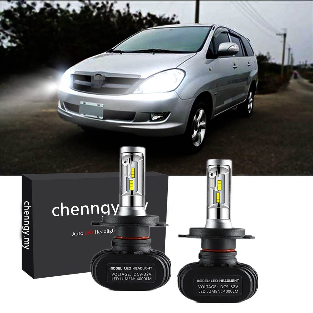 Đèn pha led siêu sáng cho xe toyota innova 2005-2012 - 2x h4 6000k