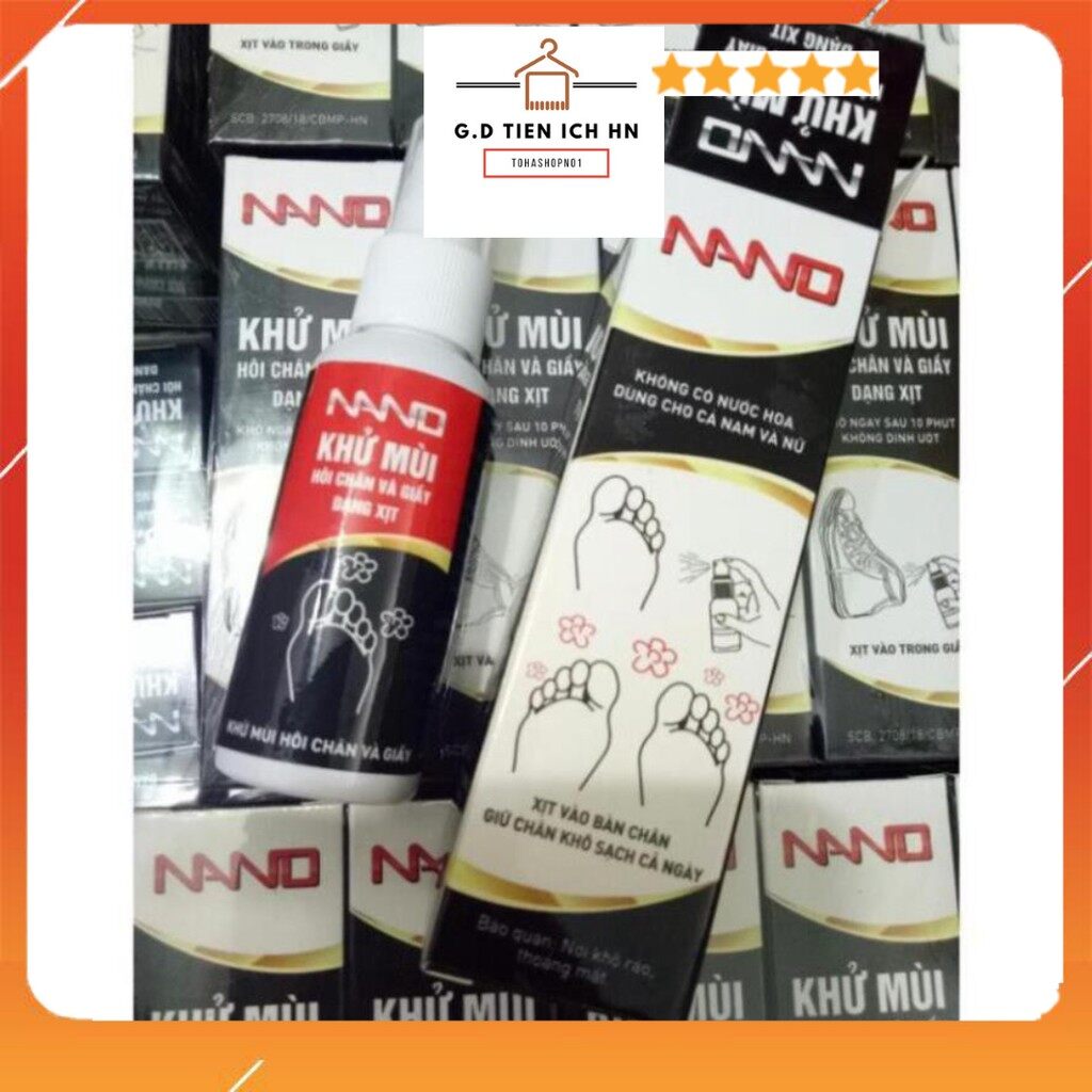 Sịt Khử Mùi Nano (Xịt Hôi Chân Và Xịt Giầy)