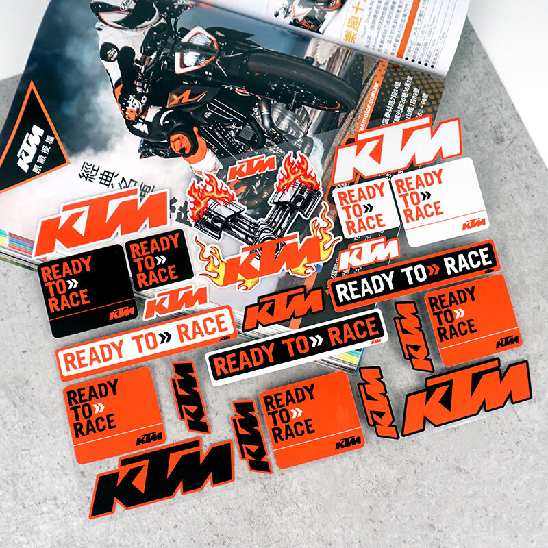 Nhãn Dán Phản Quang 3M Cho KTM 250 390 690 750 1090 1290GT DUKE 200 RC TMXK 109 Miếng Dán Hộp Bên Bình Nhiên Liệu Sửa Đổi
